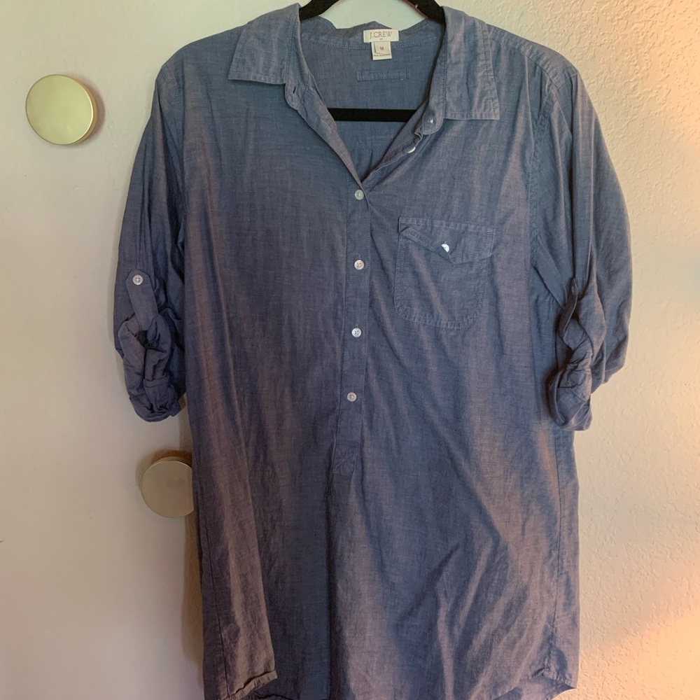 J Crew mid-sleeve Top